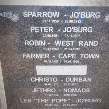 08. Hell's Angels of South Africa Memorial stone