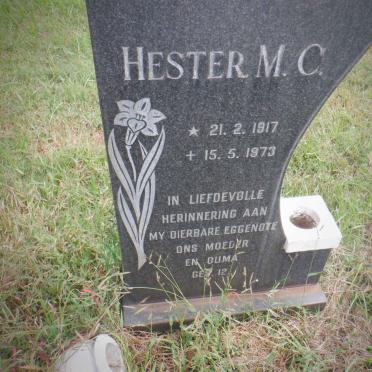 ? Hester M.C. 1917-1973