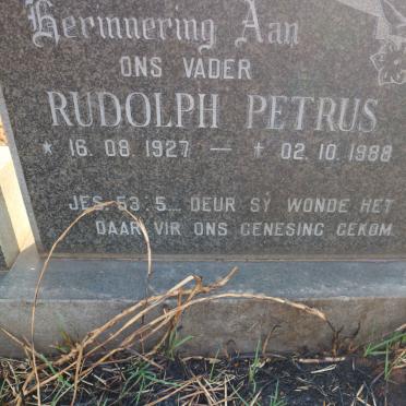 ? Rudolph Petrus 1927-1988
