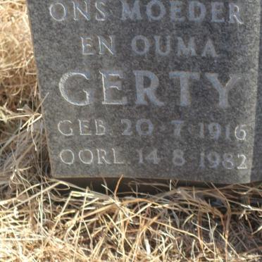 ? Gerty 1916-1982