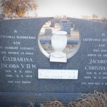 ? Jacobus Christiaan 1912-1995 &amp; Catharina Jacoba V.D.W. 1923-1978