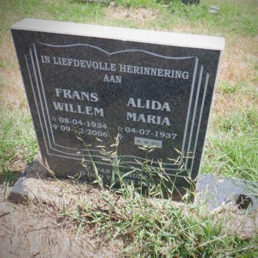 ? Frans Willem 1934-2006 &amp; Alida Maria 1937-2012