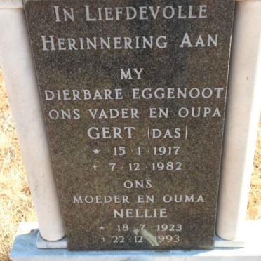 ? Gert 1917-1982 &amp; Nellie 1923-1993