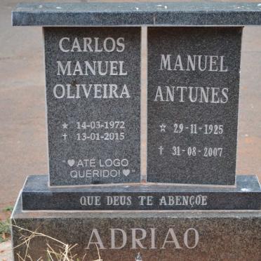 ADRIAO Manuel Antunes 1925-2007 :: ADRIAO Carlos Manuel Oliveira 1972-2015