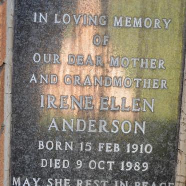 ANDERSON Irene Ellen 1910-1989