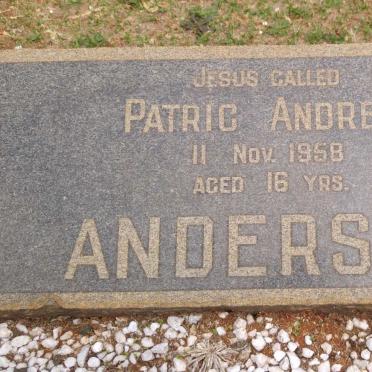 ANDERSON Patric Andrew -1958
