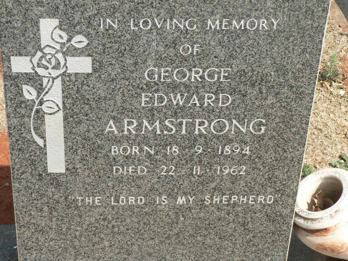 ARMSTRONG George Edward 1894-1962