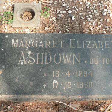 ASHDOWN John Henry 1891-1950 &amp; Margaret Elizabeth DU TOIT 1894-1960