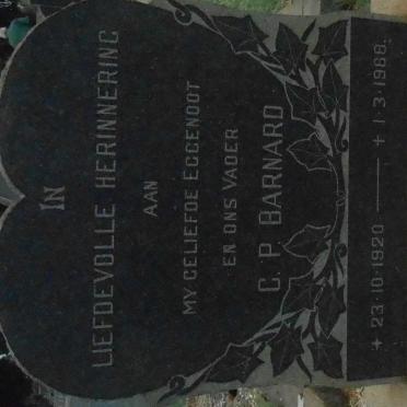 BARNARD C.P. 1920-1968