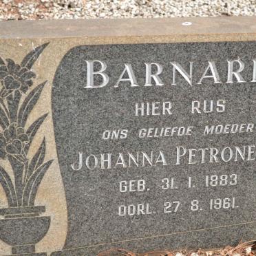 BARNARD Johanna Petronella 1883-1961