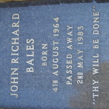 BALES John Richard 1964-1983
