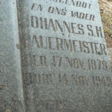 BAUERMEISTER Johannes S.H. 1870-1949