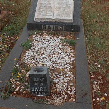 BAIRD Henry John -1931