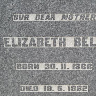 BELL Elizabeth 1866-1962