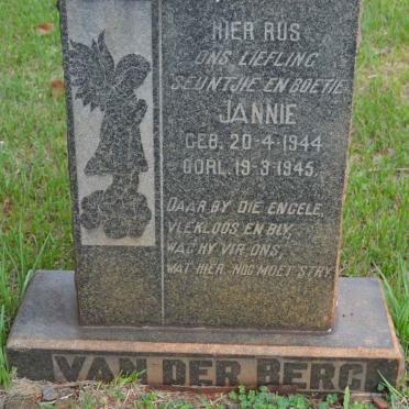 BERG Jannie, van der 1944-1945