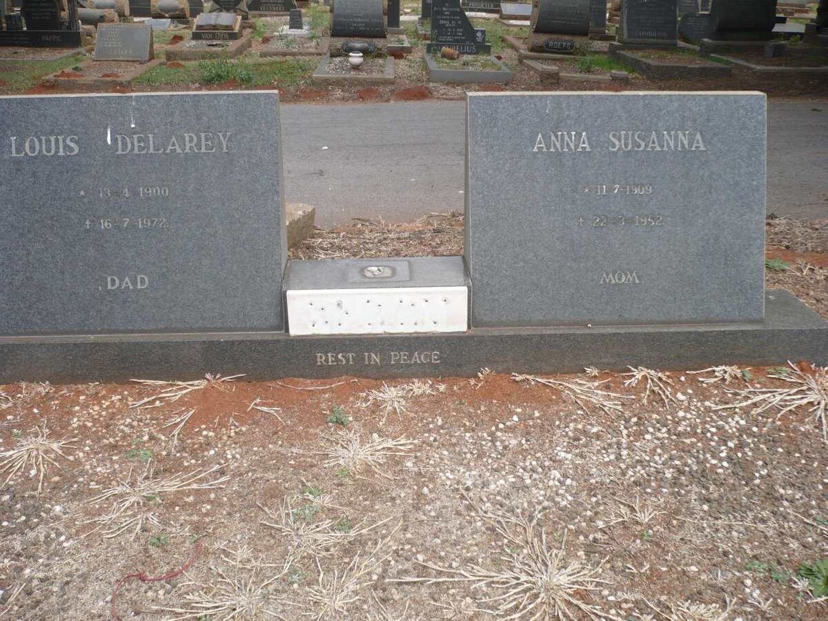 BERRY Louis Delarey 1900-1972 &amp; Anna Susanna 1909-1952