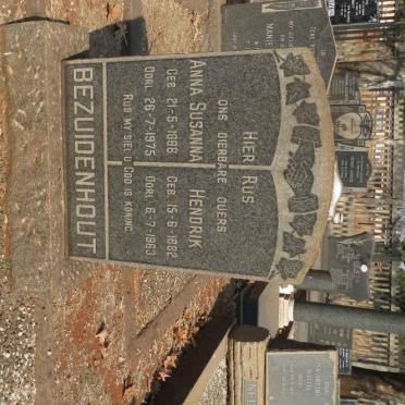 BEZUIDENHOUT Hendrik 1882-1963 &amp; Anna Susanna 1886-1975