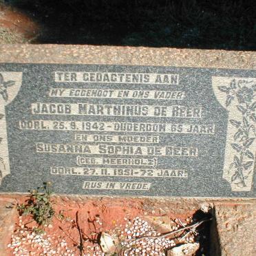 BEER Jacob Marthinus 1877-1942, de &amp; Susanna Sophia MEERHOLZ 1879-1951