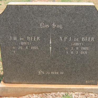 BEER J.H., de 1905- &amp; A.P.J. 1908-1971