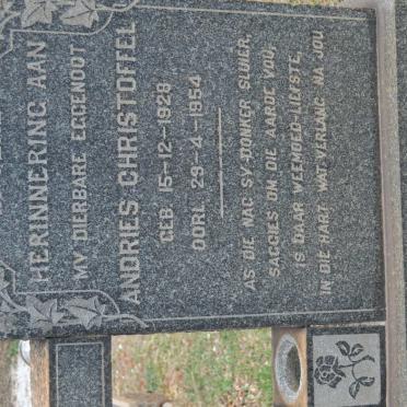 BLAKE Andries Christoffel 1928-1954