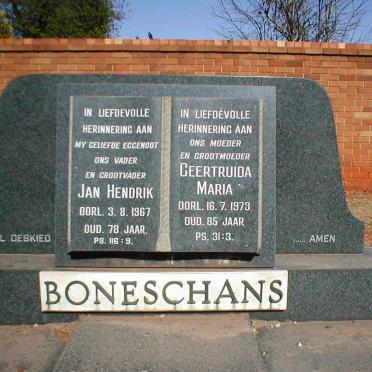 BONESCHANS Jan Hendrik 1889-1967 &amp; Geertruida Maria 1888-1973