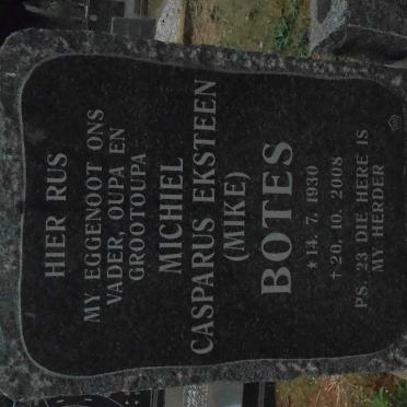 BOTES Michiel Casparus Eksteen 1930-2008
