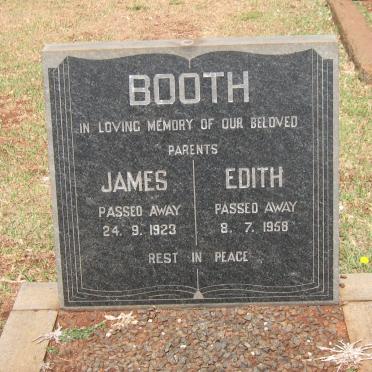 BOOTH James -1923 &amp; Edith -1958