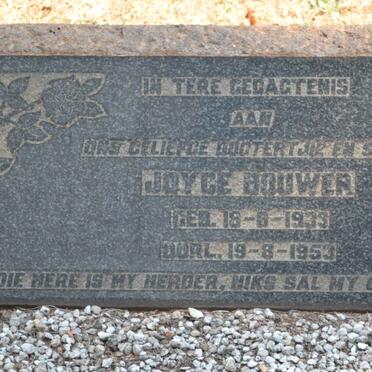 BOUWER Joyce 1933-1953