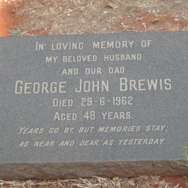 BREWIS George John -1962