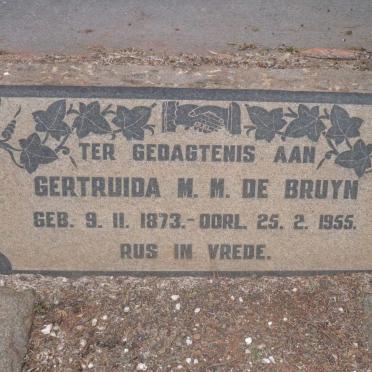 BRUYN Gertruida M.M., de 1873-1955