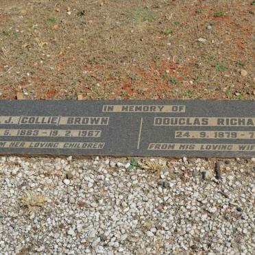 BROWN Douglas Richard 1879-1960 &amp; C.J. 1883-1967