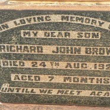 BROWN Richard John -1922