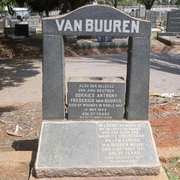 BUUREN Mauritz Christiaan Willem Egmond, van -1951 :: VAN BUUREN Borries Anthony Frederick -1945