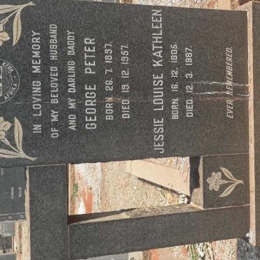 BUTTON George Peter 1897-1957 &amp; Jessie Louise Kathleen 1905-1987