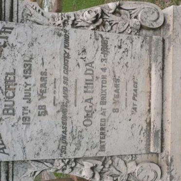 BUCHEL Jacob -1949 :: BUCHEL Albertine Elizabeth -1931 :: BUCHEL Olga Hilda -1918