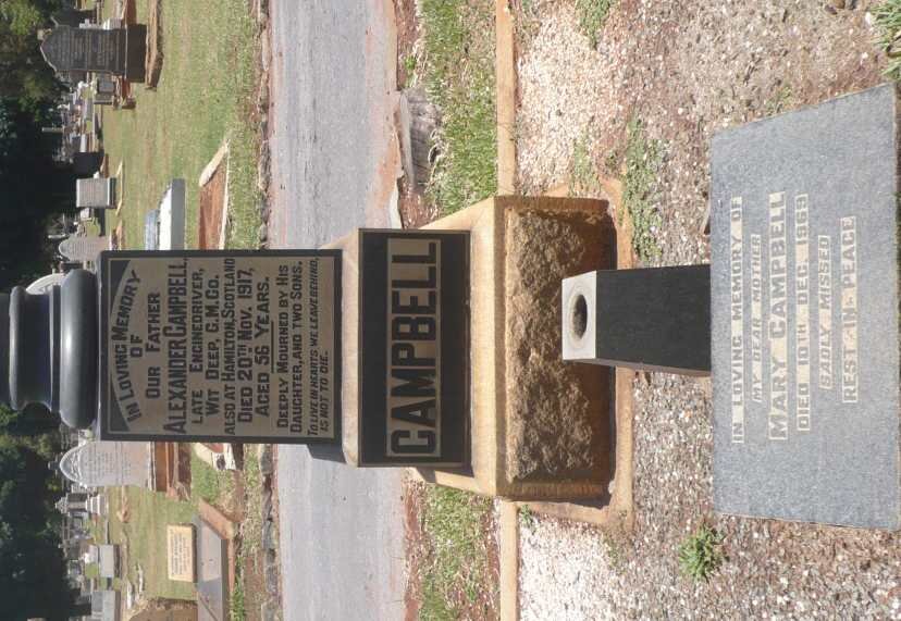 CAMPBELL Alexander -1917 &amp; Mary -1969