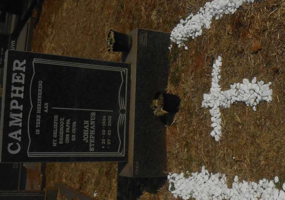 CAMPHER Johan Stephanus 1934-2003