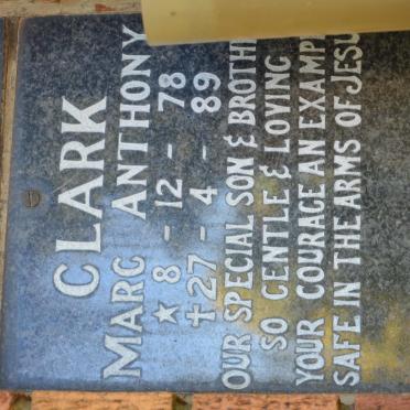 CLARK Marc Anthony 1978-1989