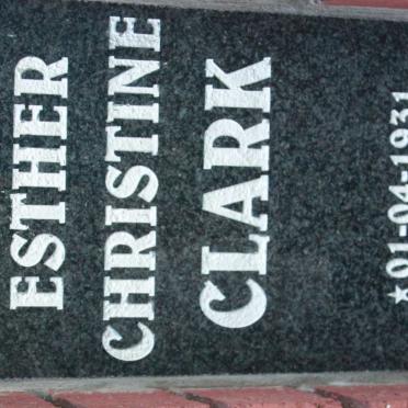 CLARK Esther Christine 1931-2014