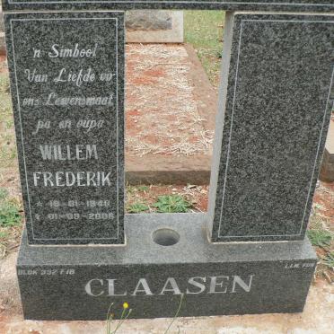 CLAASEN Willem Frederik 1948-2006