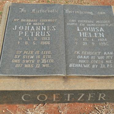 COETZER Johannes Petrus 1913-1966 &amp; Louisa Helen 1924-1995