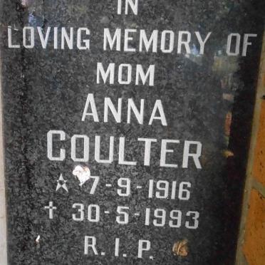 COULTER Anna 1916-1993