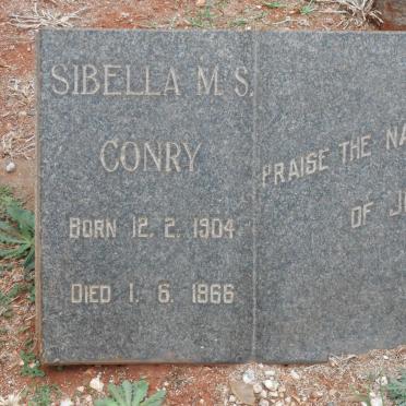 CONRY Sibella M.S. 1904-1966