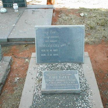 COETZEE Sewers Johannes Pieters 1903-1971 &amp; M.M. 1907-1949