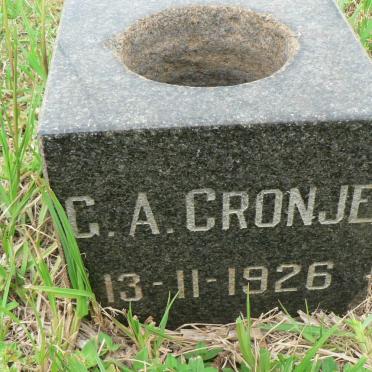 CRONJE G.A. -1926