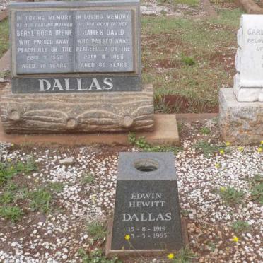 DALLAS Edwin Hewitt 1919-1995 :: DALLAS Carlisle 1941-1944  :: DALLAS James David -1959 &amp; Beryl Rosa Irene -1958 