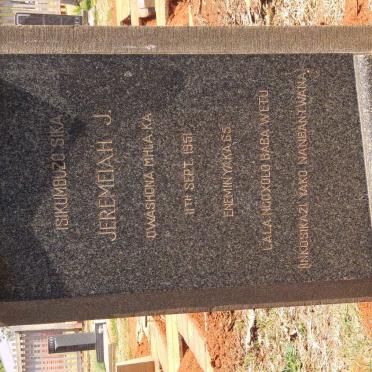 DHLAMINI Jeremeiah J. -1951