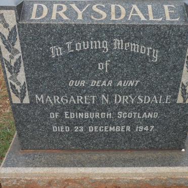 DRYSDALE Margaret N. -1947