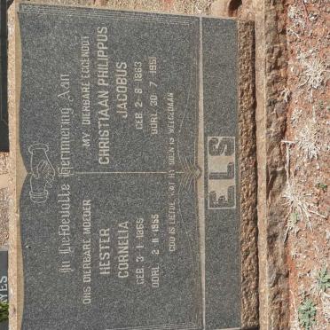 ELS Christiaan Philippus Jacobus 1863-1951 &amp; Hester Cornelia 1869-1955