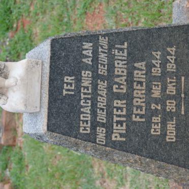 FERREIRA Pieter Gabriël 1944-1944